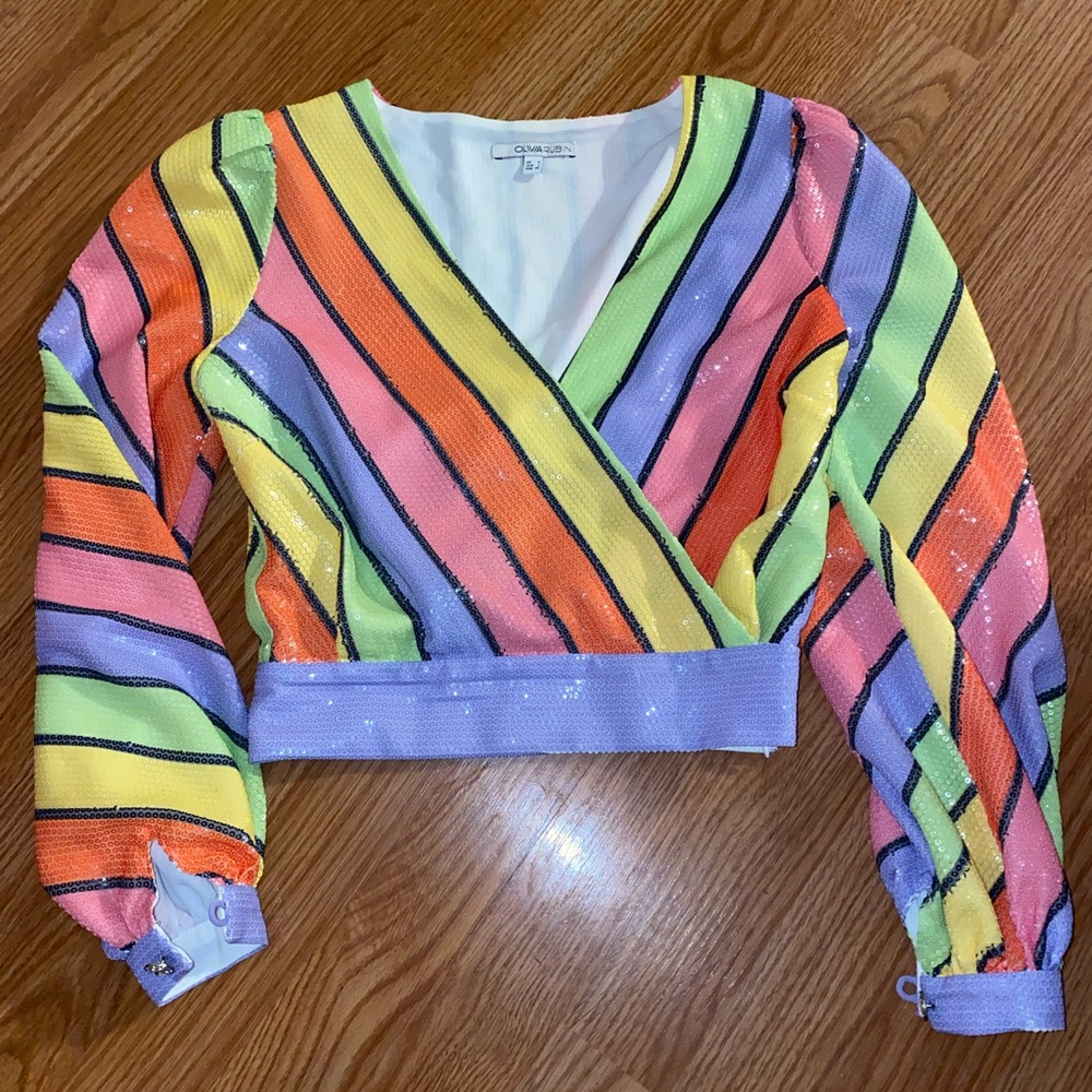 Olivia Rubin sequin top